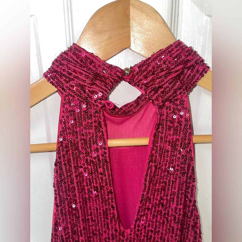 Saylor Dress Size XS XSmall Sequin Pink Halter Party Cocktail New NWT Prom Read - Picture 6 of 13